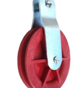 Roldana Nylon 90 x 19 mm com suporte