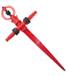 Aspersor com Engate Duplo para Mangueiras